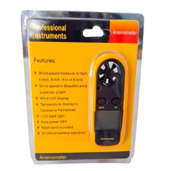 Anemómetro – Termómetro Digital
