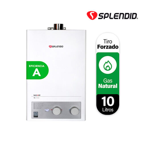 Calefon 10 Litros Tiro Forzado Gas Natural Splendid