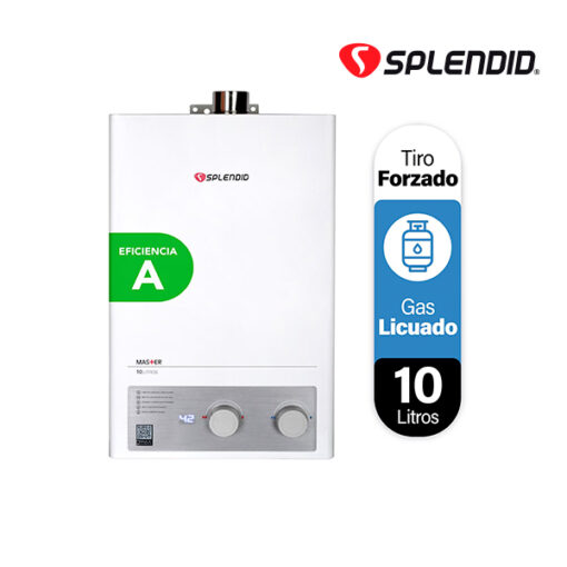 Calefon 10 Litros Tiro Forzado Gas Liquado Splendid