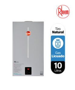 Calefon 10 Litros Tiro natural gas licuado rheem