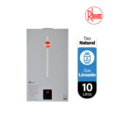 Calefon 10 Litros Tiro Natural Gas Licuado Rheem