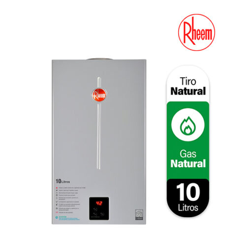 Calefon 10 Litros Tiro Natural Gas Natural Rheem
