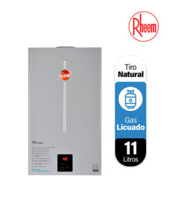 Calefon 11 Litros Tiro natural gas licuado rheem
