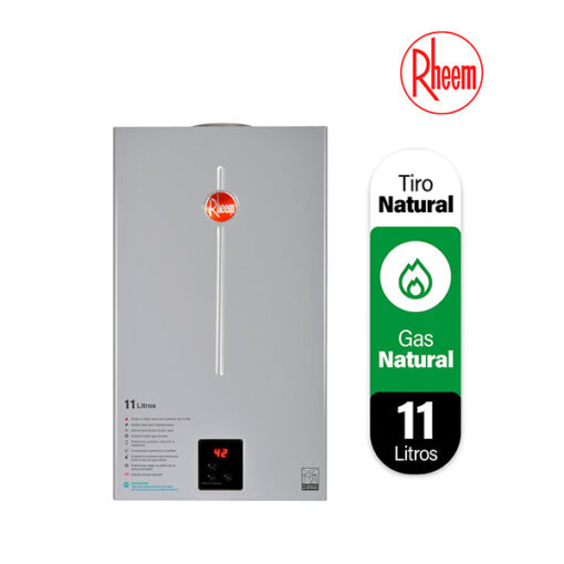 Calefon 11 Litros Tiro Natural Gas Natural Rheem