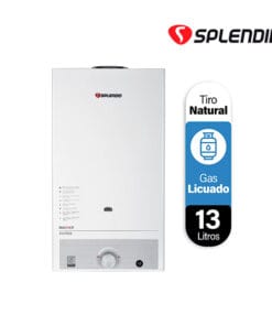 Calefon 13 Litros Tiro Natural Gas Licuado Splendid