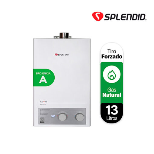 Calefon 13 Litros Tiro Forzado Gas Natural Splendid