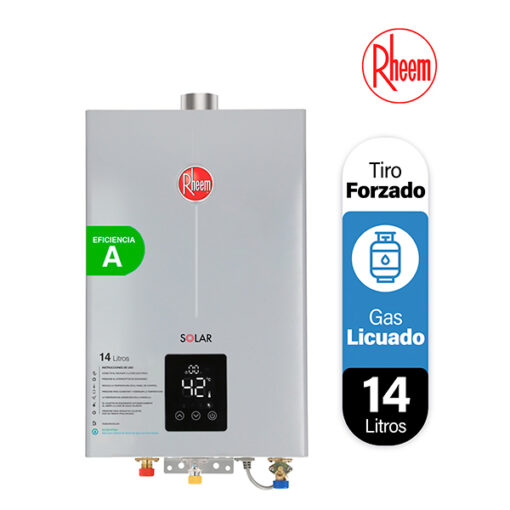 Calefon 14 Litros Tiro Forzado Gas Licuado Rheem