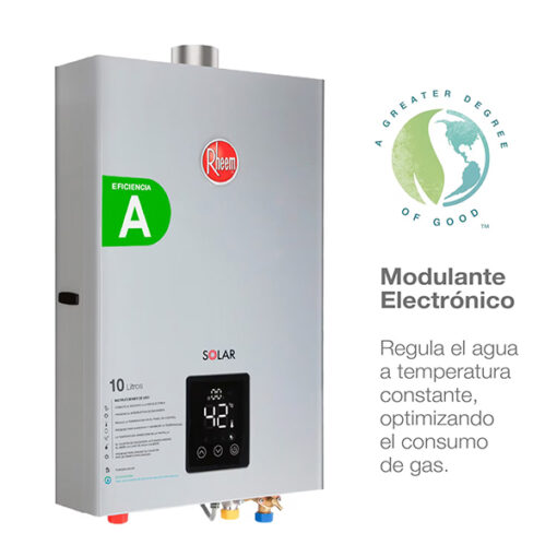 Calefon Rheem 10 Litros Tiro Forzado Gas Licuado