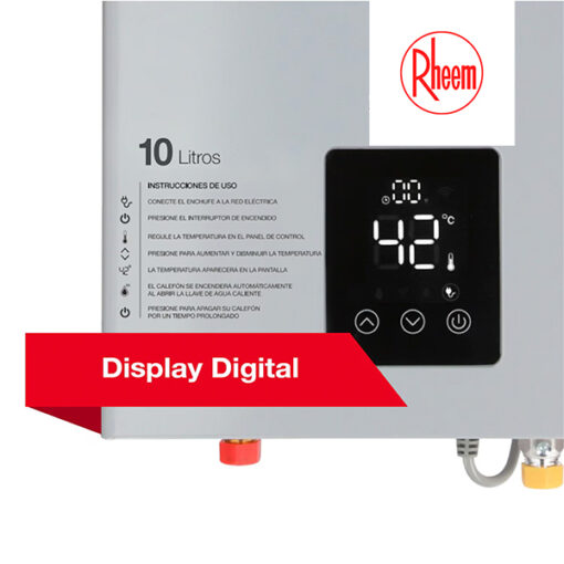 Calefon Rheem 12 Litros Tiro Forzado Gas Natural