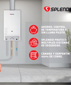 Calefon Splendid 11 Litros Tiro Natural Gas Natural