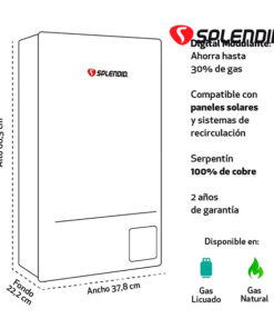 Calefon Splendid 14 Litros Tiro Natural Gas Licuado