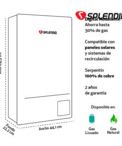 Calefon splendid 16 Litros Tiro Natural Gas Licuado