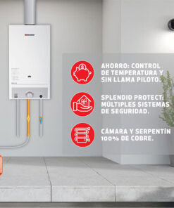 Calefont 13 Litros Tiro Natural Gas Licuado Splendid