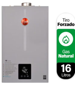 Calefont Digital 16 Litros Gas Natural Tiro Forzado Rheem