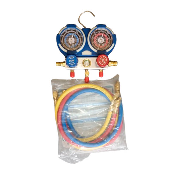 Manifold De Carga Anticolision R410-R32-R134 C/Mangueras 1 Manifold De Carga Anticolision R410-R32-R134 C/Mangueras