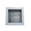 Rejilla aleta doble reflexión para inyección (RI) 15x10 cm de aluminio con regulador de caudal